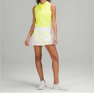 Lululemon Pace Rival, mid-rise skirt Cross Court Wash Electric Lemon